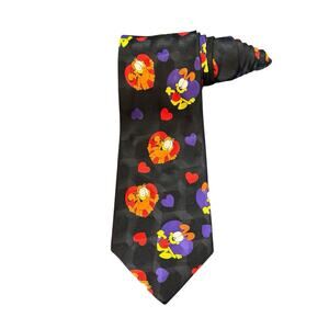 Garfield By Keith Daniels Odie Hearts Valentines Novelty Necktie Vintage Cartoon